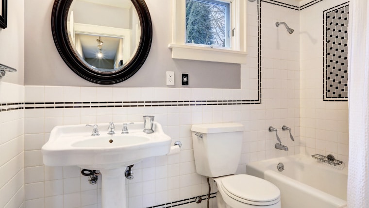 Hot To Attach A Pedestal Sink Wall Without Bolts - Fix Bathroom Sink To Wall